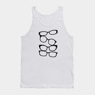 Stack of Eyeglasses Tank Top